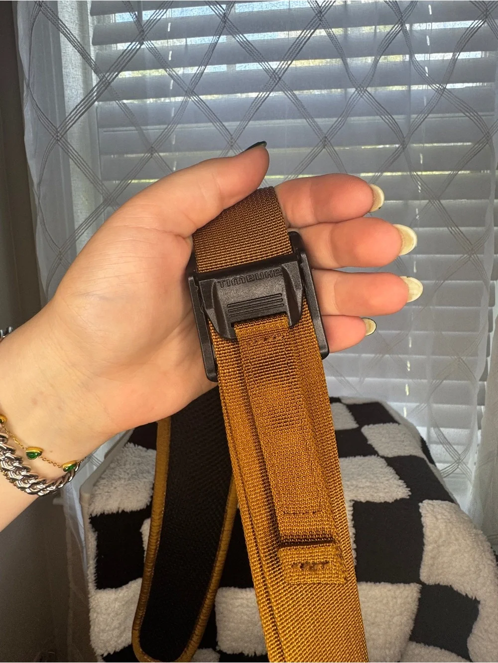 Timbuk2 Classic Messenger Bag Mojave Tan Brown Trim Dual Buckle Crossbody